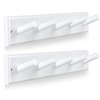 horkmous 2Pcs Wood Coat Rack Wall Mounted, 16'' Hole to