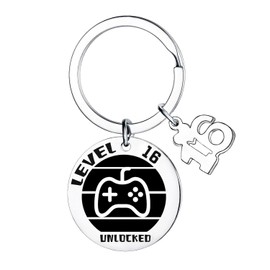 Nfyxcaz 13th 16th 18th 21st Birthday Gifts for Men Keepsake Keyring Gamer Gifts for Men Birthday Presents for Brother Son Nephew Grandson Birthday Gifts for Men Keyring (16th Birthday Gifts)