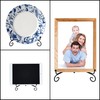 BELLE VOUS 6 Pack Plate Display Stands - 3 Sizes