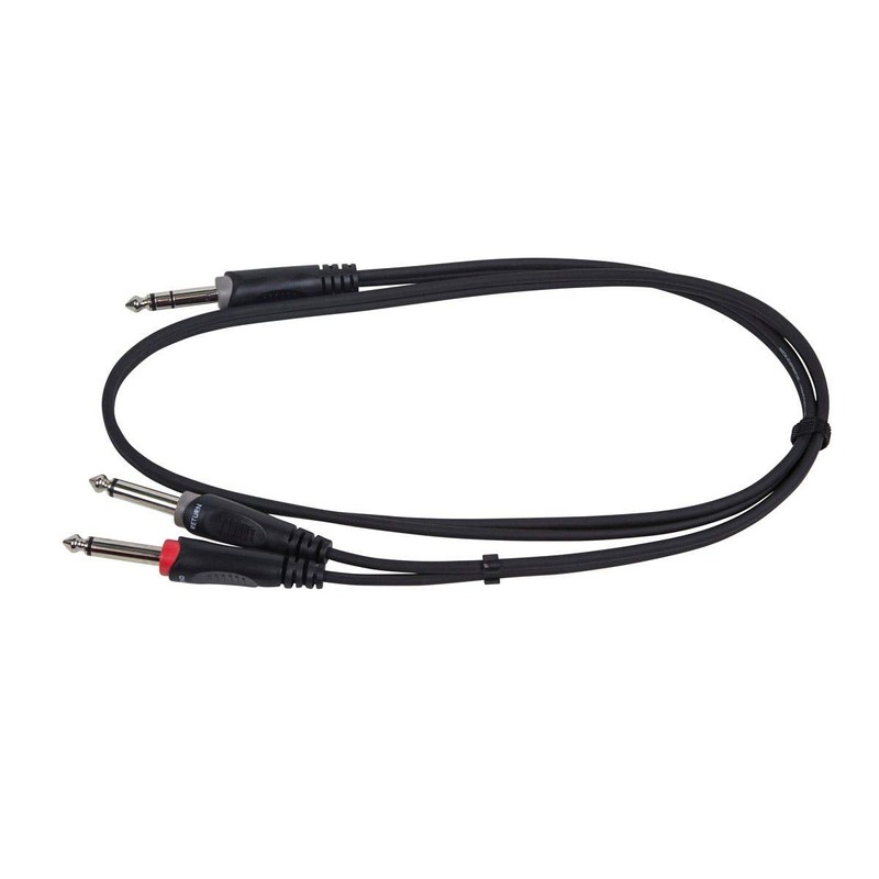 Monoprice 1/4 Inch TRS Male to two 1/4 Inch TS