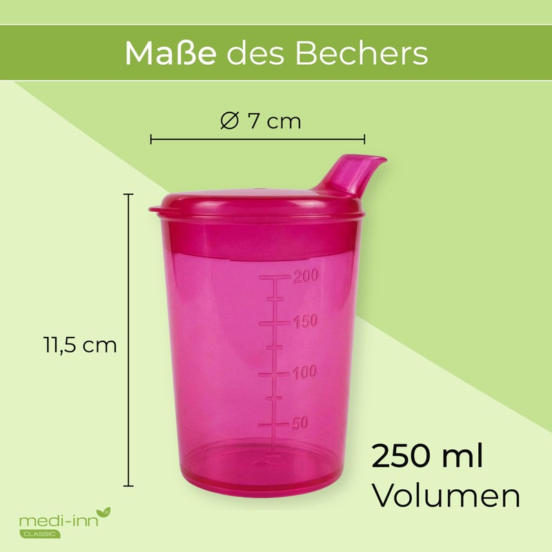Medi-Inn Sippy Cup 250 ml Drinking Opening 12 x 10