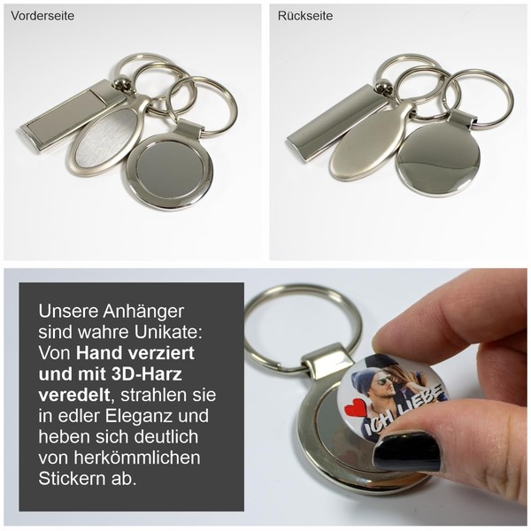 BIKE-label Custom Keyring with Your Own Motif - Design Your