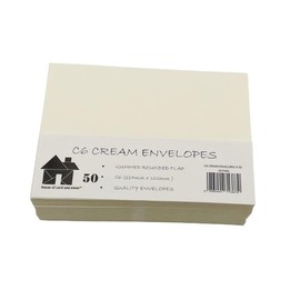 House of Card & Paper C6 Envelope - Cream (Pack of 50)