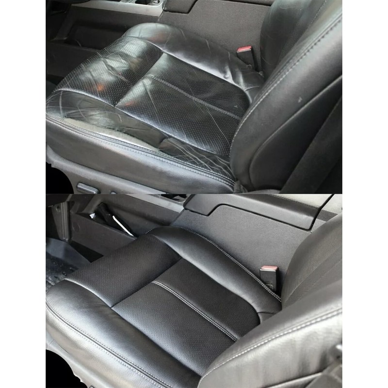 NLQR Front Driver Bottom Replacement Perforated Seat Cover Black Microfiber