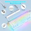 MAGIC-REFINER MK31 60% Wired Hot Swappable Mechanical Keyboard with Transparent
