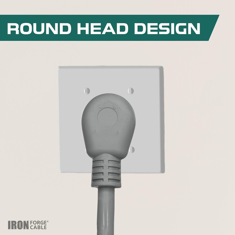 Iron Forge Cable 3 Prong Dryer Extension Cord 10 Ft,