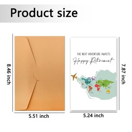 Sudaporn Happy Retirement Card for Friends Coworker Colleague Encouragement Cards Funny Retiree Gifts for Family Member Father Mother Wife Husband Greeting Retirement Cards Good Bye Leaving Gifts