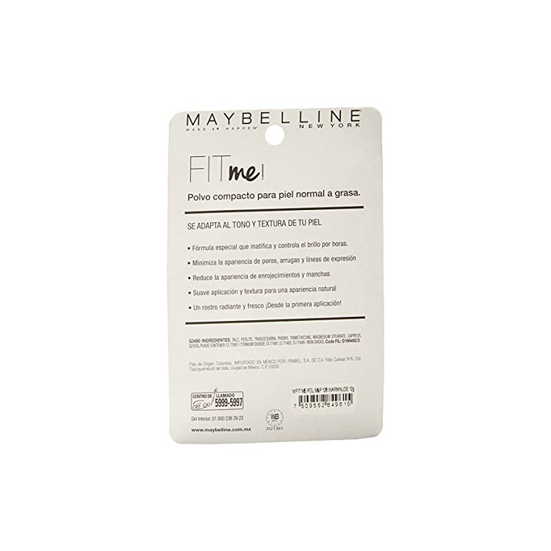 Maybelline Base de Maquillaje en Polvo Fit Me Matte &