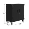 Garage Cabinets - Heavy-Duty Metal Storage Cabinet with 2 Adjustable