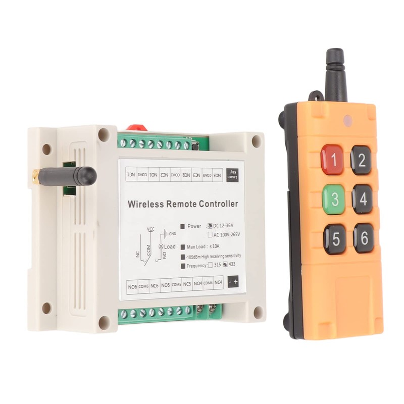 PUSOKEI Remote Control Switch, DC12-36V 10A Relay Wireless Control Switch,