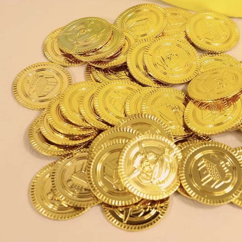 CXNXFD Monete d'oro dei pirati, con tesoro dei pirati, monete