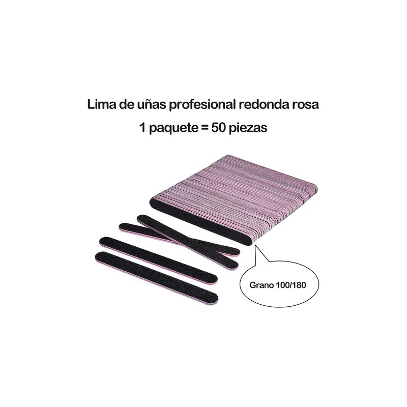 50 Limas Para Uñas Aaturales O Acrílicas Granos 100180