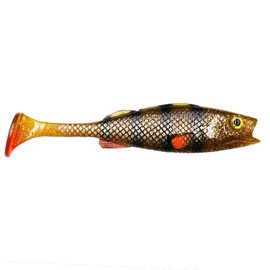 LMAB KØFI(KÖFI) Perch Shad 18 cm - 43 g - Pike Bait Bigbait Colour Motor Oil Perch