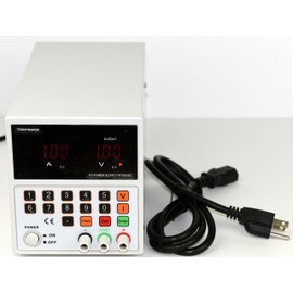 Tekpower TP3005DC, DC Power Supply 30V 5A,Computer Controlled With Direct Input Set Up,Surge Protection,Higher Precision & Lower Ripple 110V or 220V Input, AC Power Cord Included, Like TP3005D,HY3005D