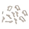 380 Pcs Car Lock Reed Stainless Steel Car Locking Plate