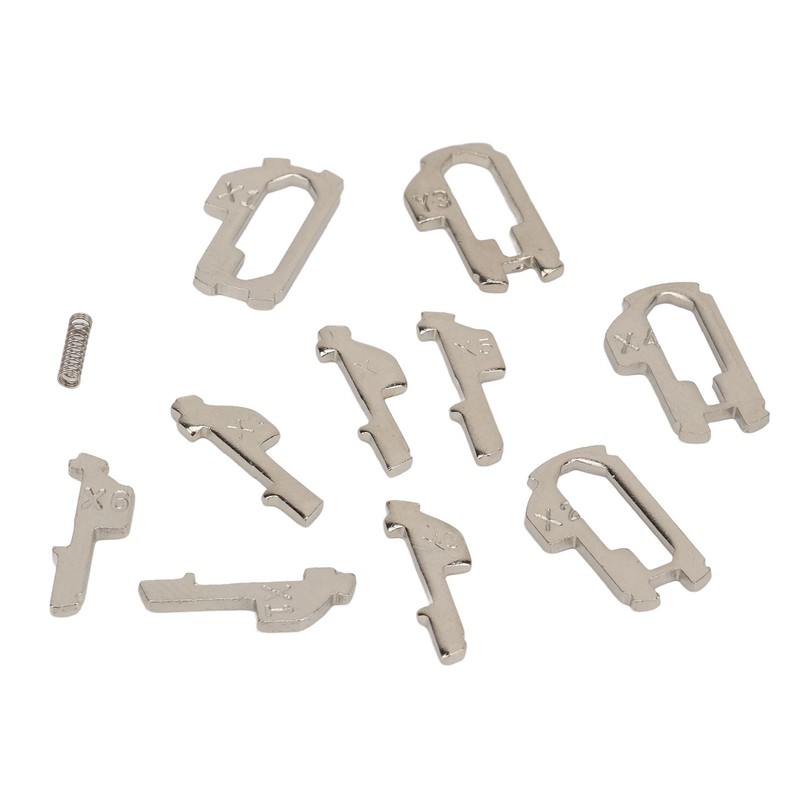 380 Pcs Car Lock Reed Stainless Steel Car Locking Plate