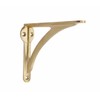 STYLENT Decor Decorative Brass Shelf Bracket, Heavy Duty and Antique