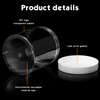 4 Pieces Round Clear Wide-mouth Leak Proof Plastic Container Jars