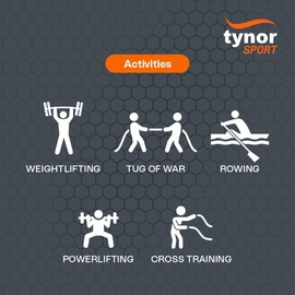 TYNOR Training Gym Gloves Padded Weight Lifting Gloves with Wrist Wrap Extra Grips Adjustable Full Palm Protection Fitness Fingerless Gloves for Men & Women, Crossfit, Climbing - Black, Small
