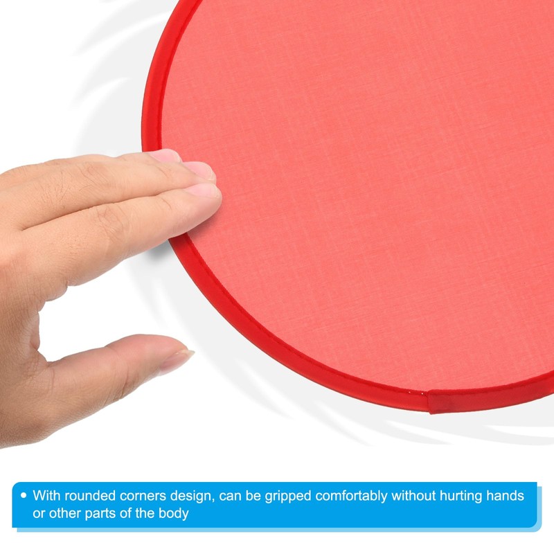 PATIKIL 10 Inch Foldable Flying Disc, 10 Pack Folding Pocket