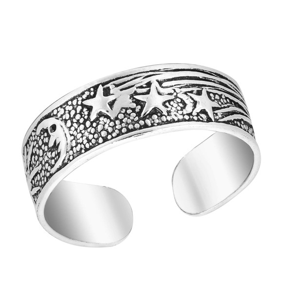 AeraVida Stellar Sky Sun Moon and Shooting Stars .925 Sterling