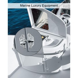 HZSIFU 2.75" x 2.6" Marine Hatch Hinge, Heavy Duty Long Reach Hinge with Removable Pin, Stainless Steel 316 Hardware Boat Door Hinges for Ship Kayak RV Yacht