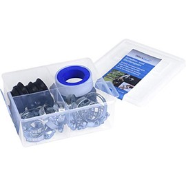 Werkzeyt ZYT168 Hose Clamp and Seal Assortment 30 Pieces - For Various Secures & Repairs of Garden Hoses - Rustproof Hose Clamps & Seals / Hose Fasteners