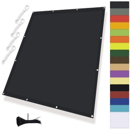 Fabric for Awning, Balcony Canopy with Rope, Awning Waterproof with Eyelets, Sun Protection Wind Protection for Patio, 95% UV Protection for Gardens, Camping and Leisure, Anthracite, 2.5 x 4 m