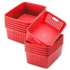Lineshading 12 Pack Plastic Storage Baskets for Organizing - 13