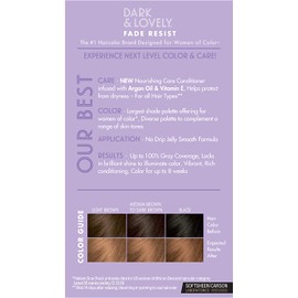 Softsheen-Carson Dark and Lovely Fade Resist Rich Conditioning Hair Color, Permanent Hair Color, Up To 100% Gray Coverage, Brilliant Shine with Argan Oil and Vitamin E, Chestnut Blonde