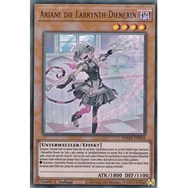 TAMA-DE016 - Ariane the Labrynth Servant - Ultra Rare - German - 1st Edition - in Set with Ultrapro Toploader - Yugioh