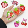 Attuslla Pack of 12 patches, strawberry patches, iron-on patches for