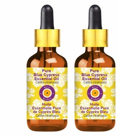 dève herbes Pure Blue Cypress Essential Oil (Callitris intratropica) with Glass Dropper Natural Therapeutic Grade Steam Distilled 100ml (3.38 oz)