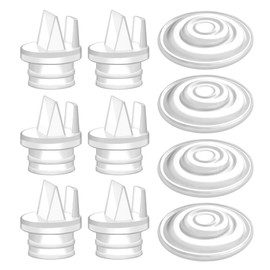 Maymom Pump Parts Incl - Válvula de pico de pato con lengüeta de extracción de diafragma de silicona compatible con Spectra S1, S2, Synergy Gold; no piezas originales de la bomba Spectra; 10 piezas