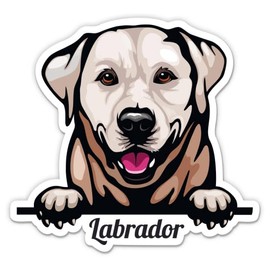 Labrador Retriever Sticker - 5" Laptop Sticker - Waterproof Vinyl for Car, Phone, Water Bottle - Lab Dog Decal