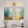 CCYCOL Gold Bathroom Vanity Light Fixtures - 30 inch Rotatable