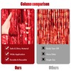 CANREVEL 2 Pack 3.3x8.2 Feet Red Foil Fringe Backdrop Curtains,