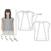 Style Arc Sewing Pattern - Ethel Designer Top (Sizes 18-30)