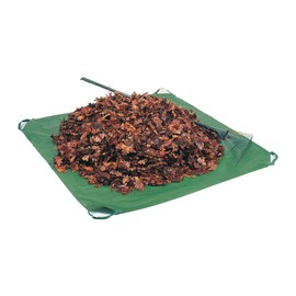 Bosmere Yard Waste Tarp with Corner Handles, 84" x 84", Forest Green