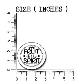 (3Pcs) Fruit of The Spirit Sticker, Christian Gifts Decorate Books Laptop Phone, Water Bottles Kindles Stickers, Tumbler Sticker Waterproof Vinyl Decorate Sticker 3" Inch