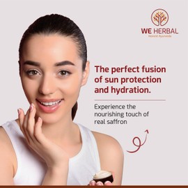 We Herbal Kumkumadi Lip Balm, Natural Ayurvedic Formula, Enriched with the Properties of Saffron, Hydratiing & Nourishing Lip Care, 8gm