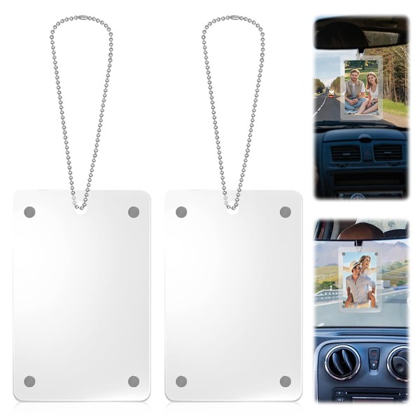 2 Pcs Car Picture Holder, Universal Magnetic Car Photo Holder,