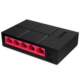 Switch de Escritorio Mercusys MS105G, Puertos LAN Gigabit LAN de 5 * 10/100 / 1000Mbps, 2 Años de Garantía, Color Negro