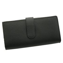MOMO AN-469 Women's Accordion Wallet Long Card Wallet, 8. Black
