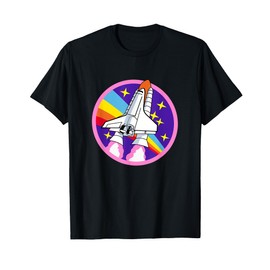 Space Shuttle Rocket Futuro Astronauta Spazio Scienza Nerd Maglietta