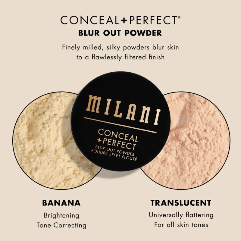 Polvo Fijador De Maquillaje Milani Conceal + Perfect Banana