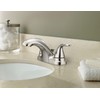 Moen 84603 Adler Chrome Two Handle Bathroom Faucet 4 in.