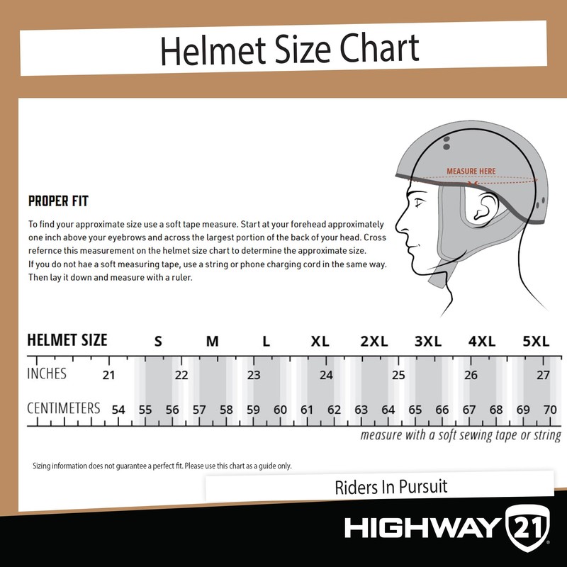 Highway 21 9mm Helmet (Chrome, 2X-Large) - FMVSS 218 Approved