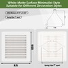2 Pcs C350GN Bathroom Fan Cover Replacement with Springs Plastic
