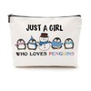 Penguin Gifts Funny Penguin Makeup Bag Penguin Stuff Merch Cosmetic